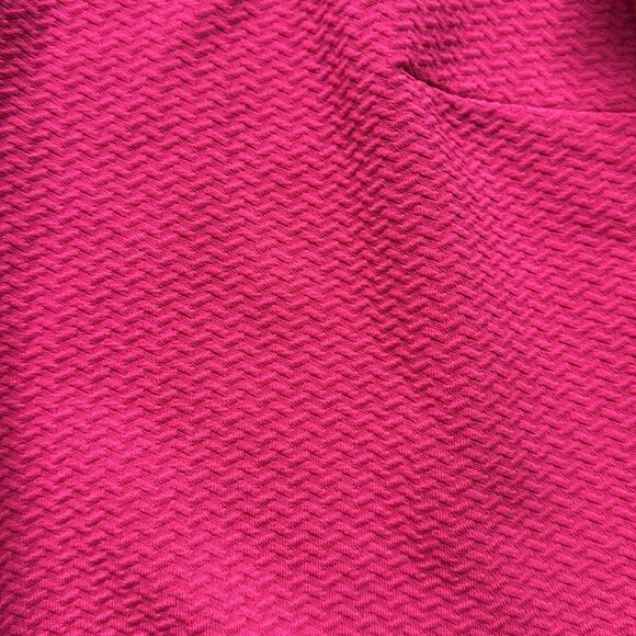 Daisy Fuentes Fuschia Textured Three Quarter Sleeve Sheath Dress - Picture 5 of 6